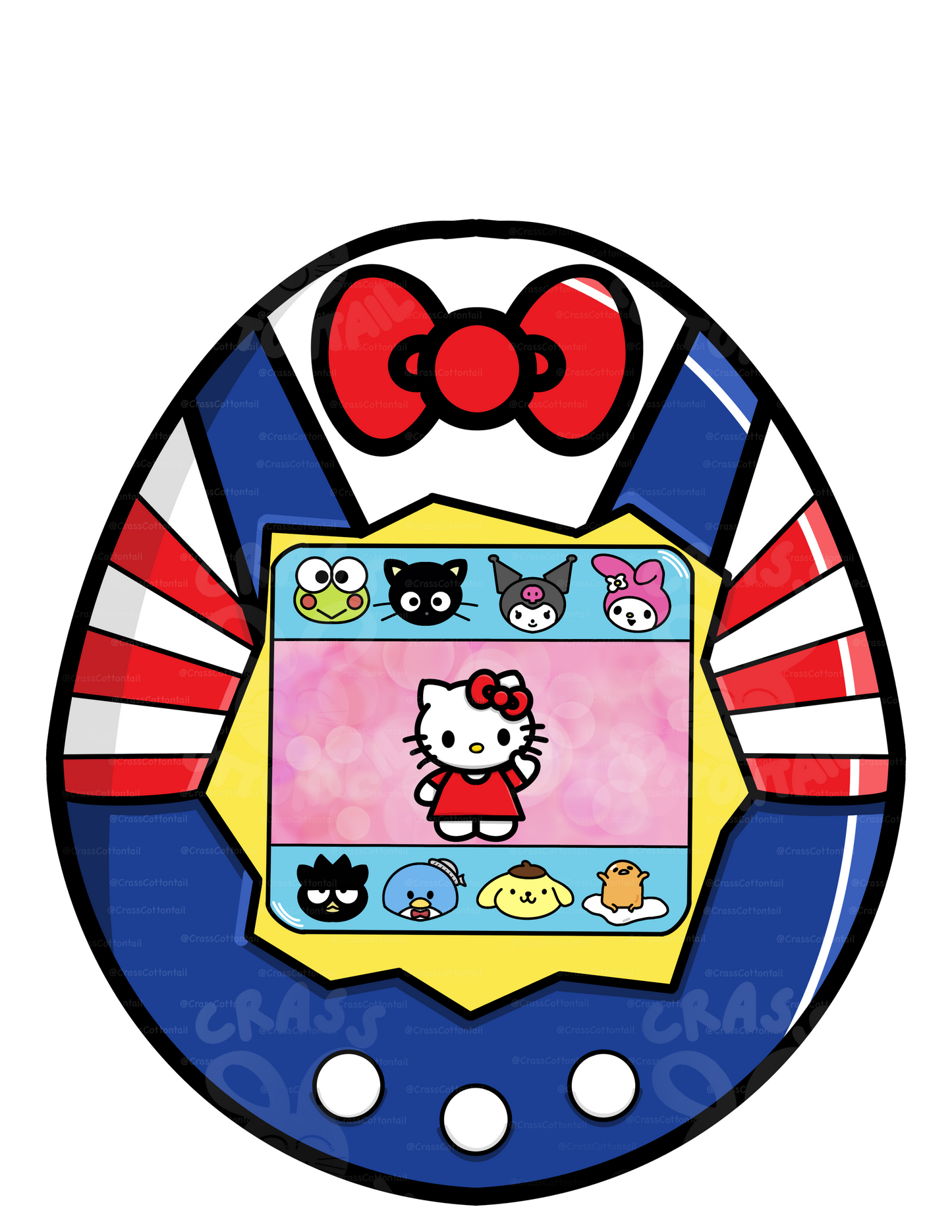 Retro Japanese Anime Cat Keychain Charm