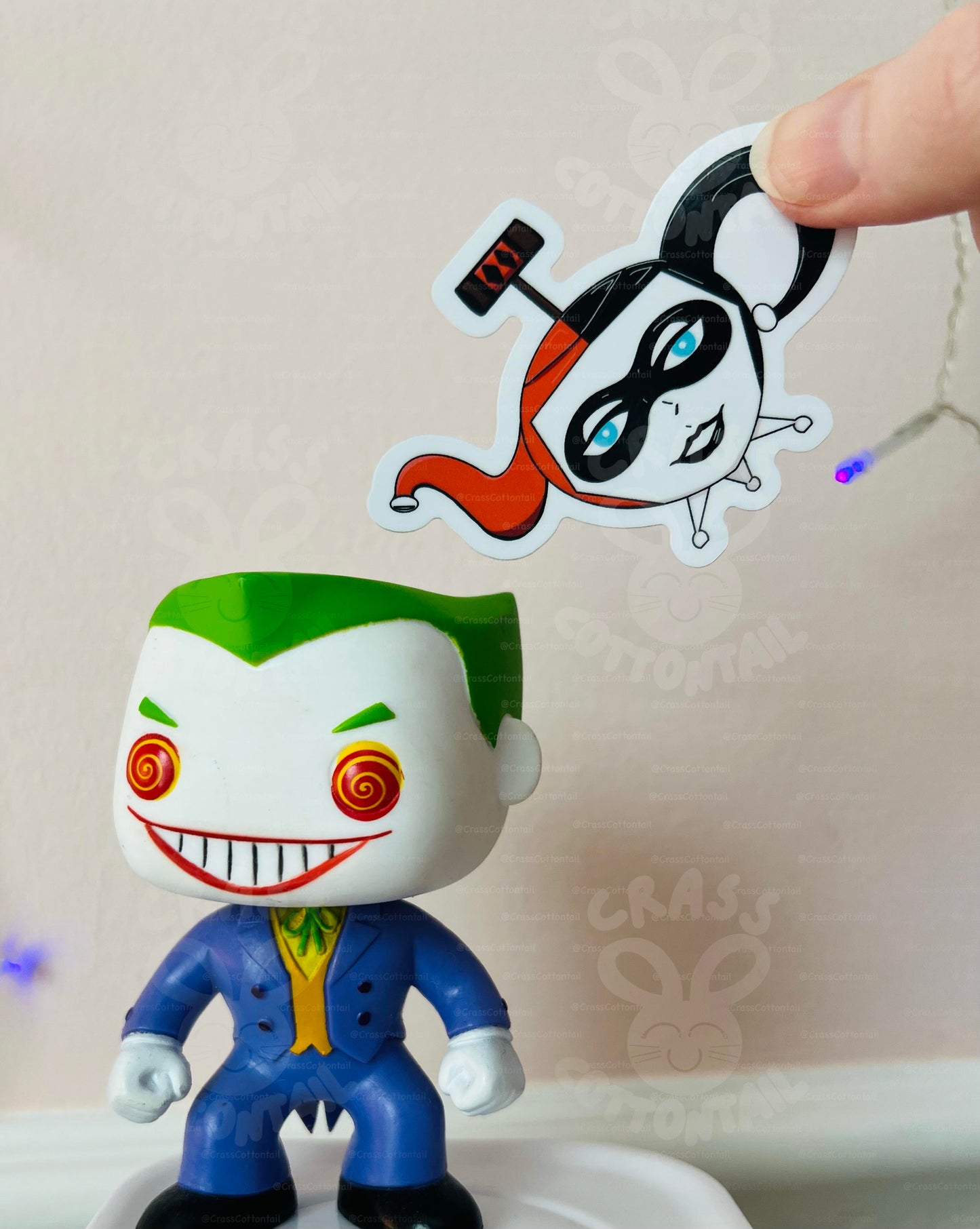 Comic Book Clown Sidekick Teapot Vinyl Sticker