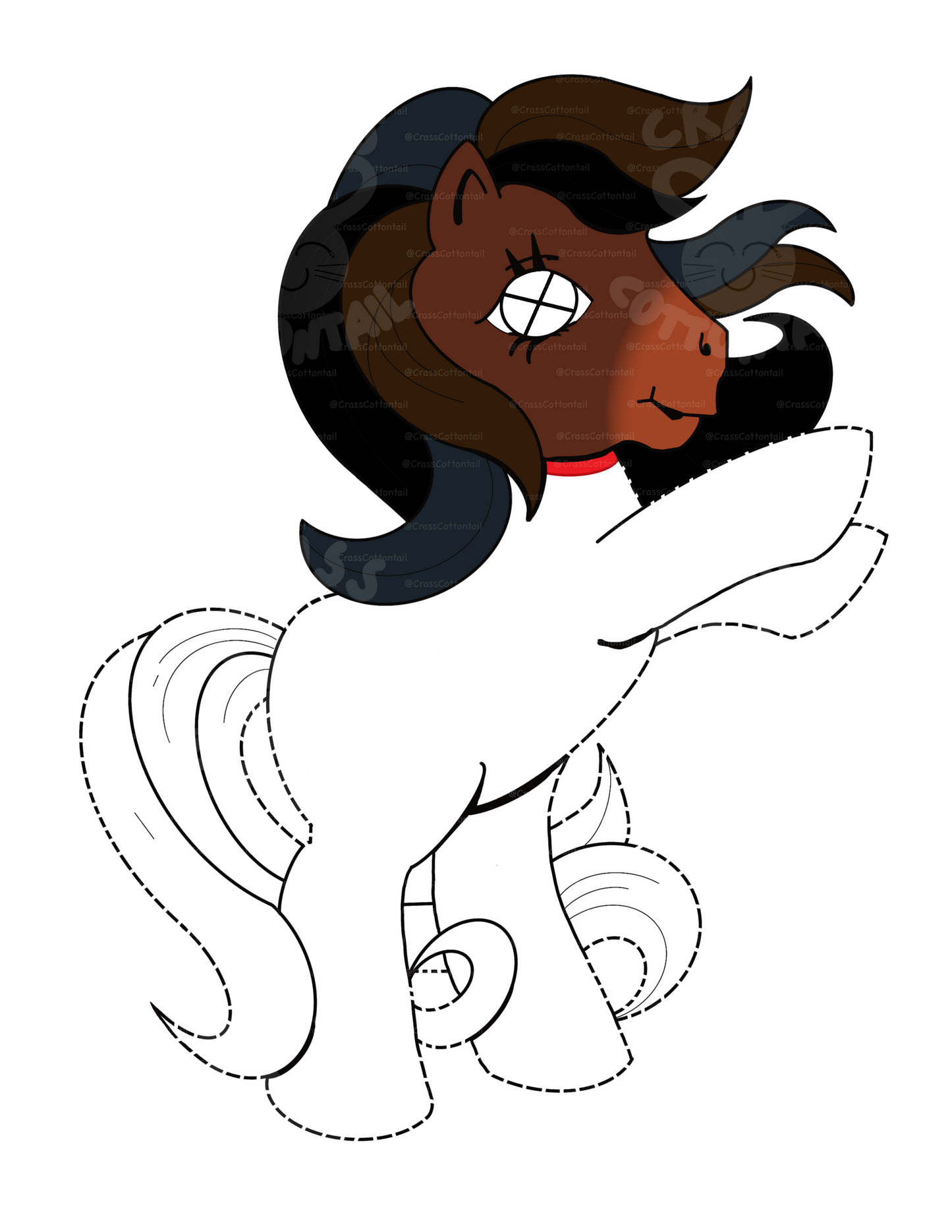 Mafia Horse Head 3"x2" Vinyl Sticker
