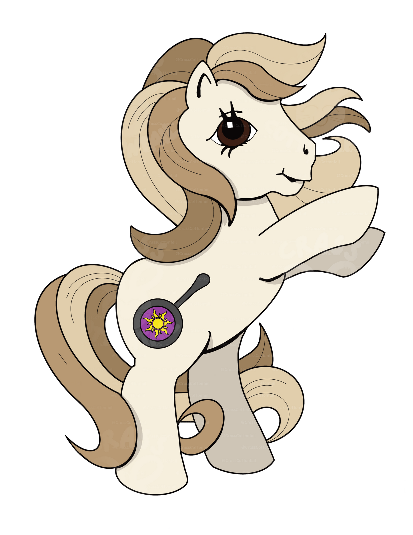 Castle Guard Horse 3"x2" Vinyl Sticker
