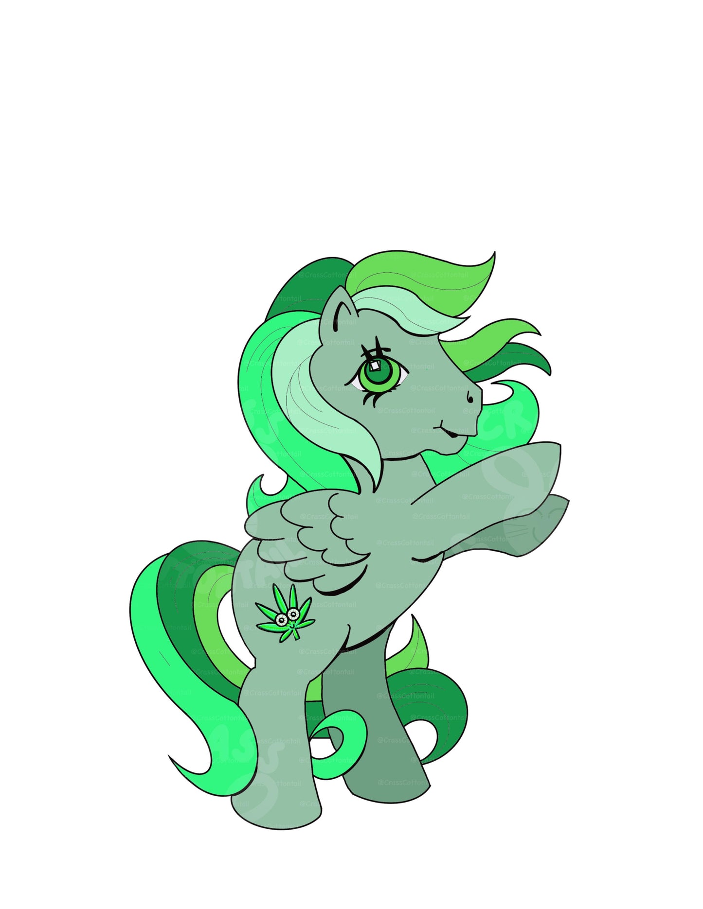 Mary Jane Pothead Pony Vinyl Sticker