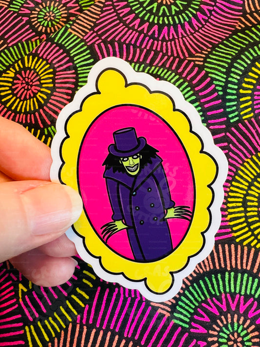 Pop Color Shadow Monster 3"x2" Vinyl Sticker