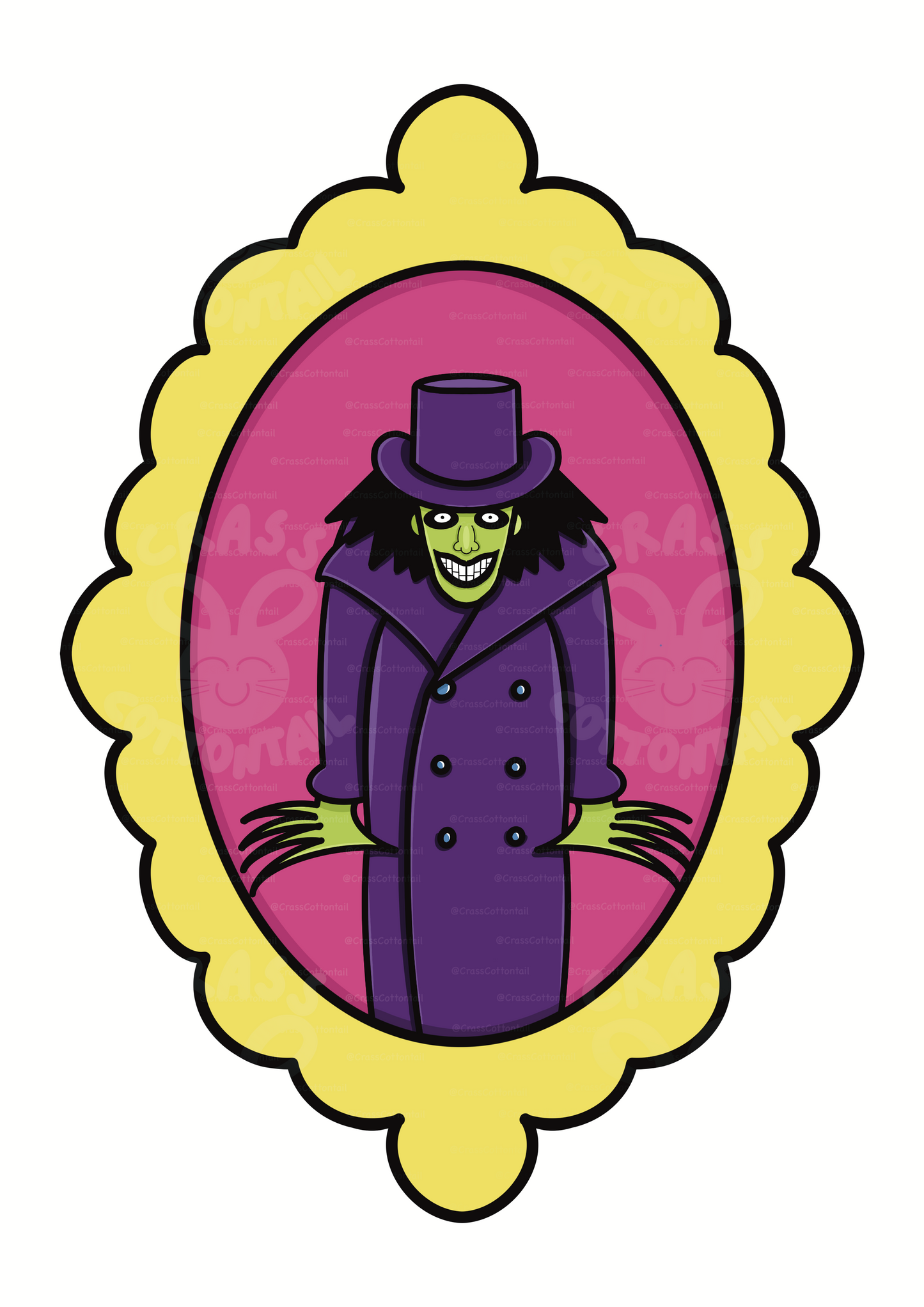 Pop Color Shadow Monster 3"x2" Vinyl Sticker