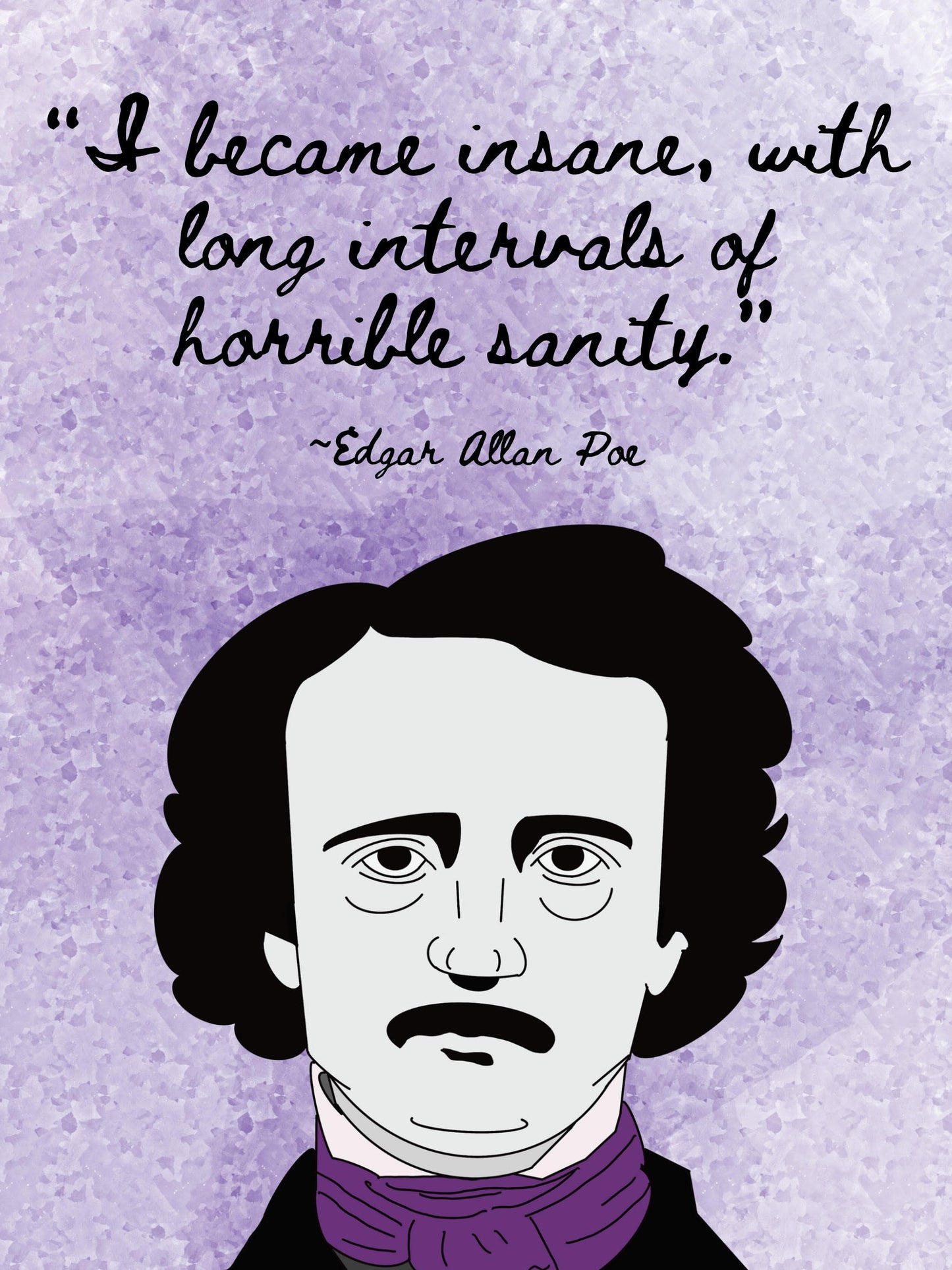 Edgar Allan Poe Wall Art Print 8.5x10