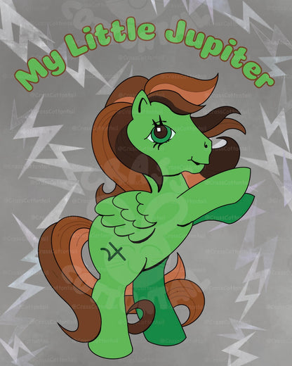 Magical Schoolgirl Super Pony Wall Art Prints 8.5x11