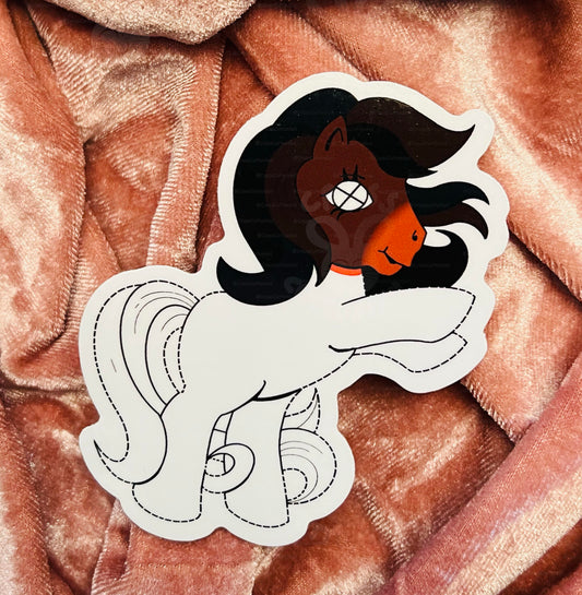 Mafia Horse Head 3"x2" Vinyl Sticker