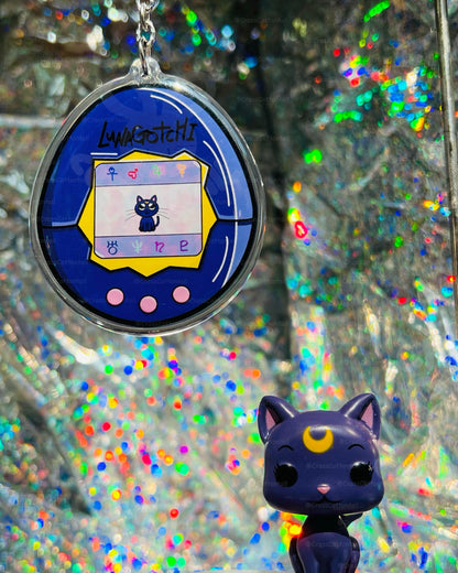 Anime Cat Keychain Charm