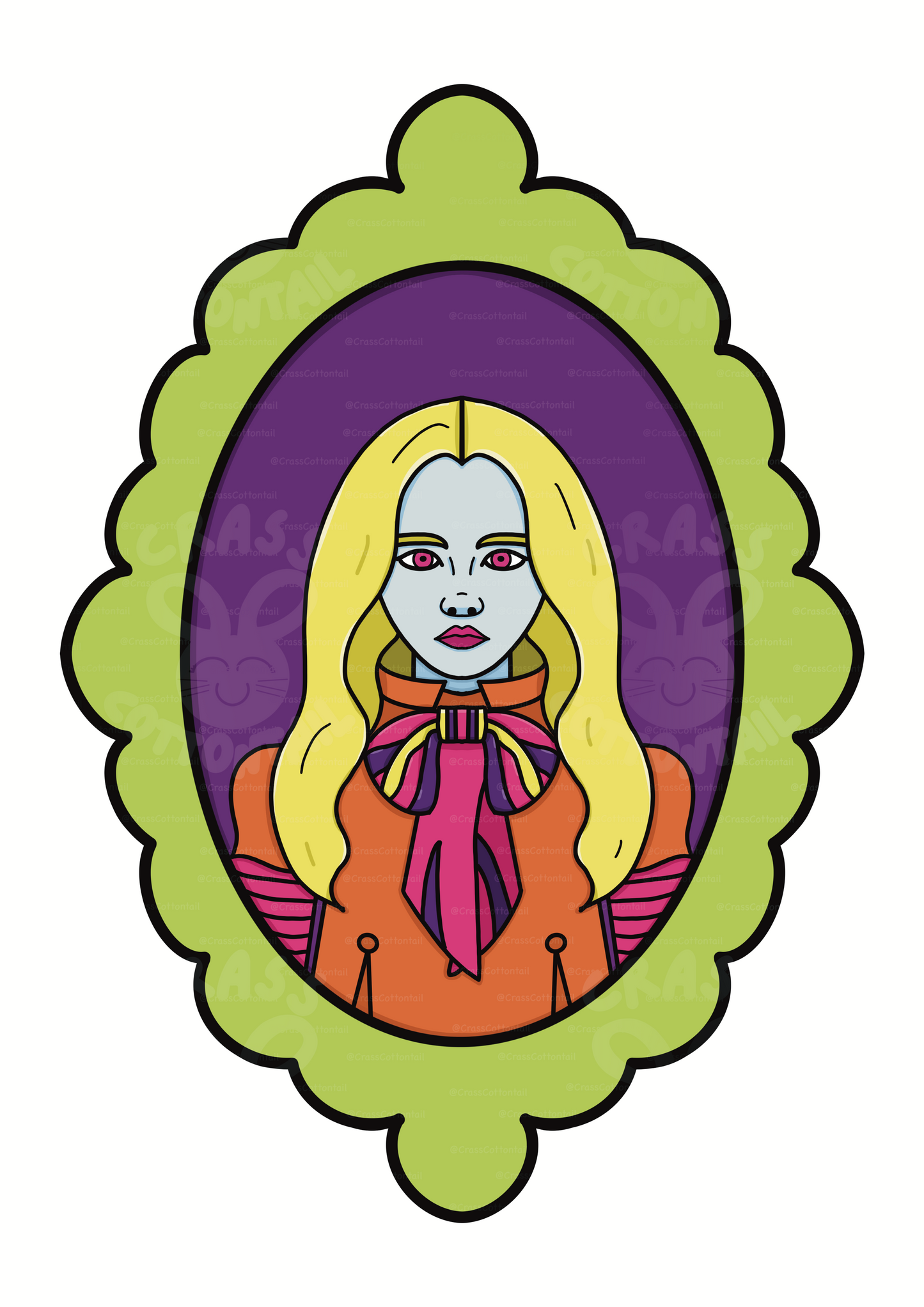 Pop Color Horror Movie Android 3"x2" Vinyl Sticker