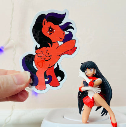 Anime Magical Schoolgirl Hero Pony Vinyl Stickers