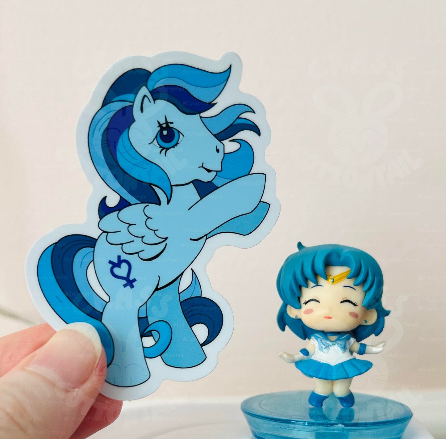 Anime Magical Schoolgirl Hero Pony Vinyl Stickers