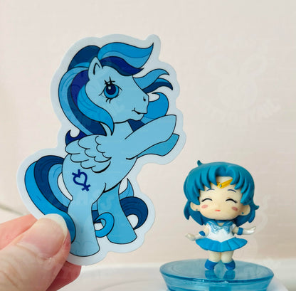 Anime Magical Schoolgirl Hero Pony Vinyl Stickers