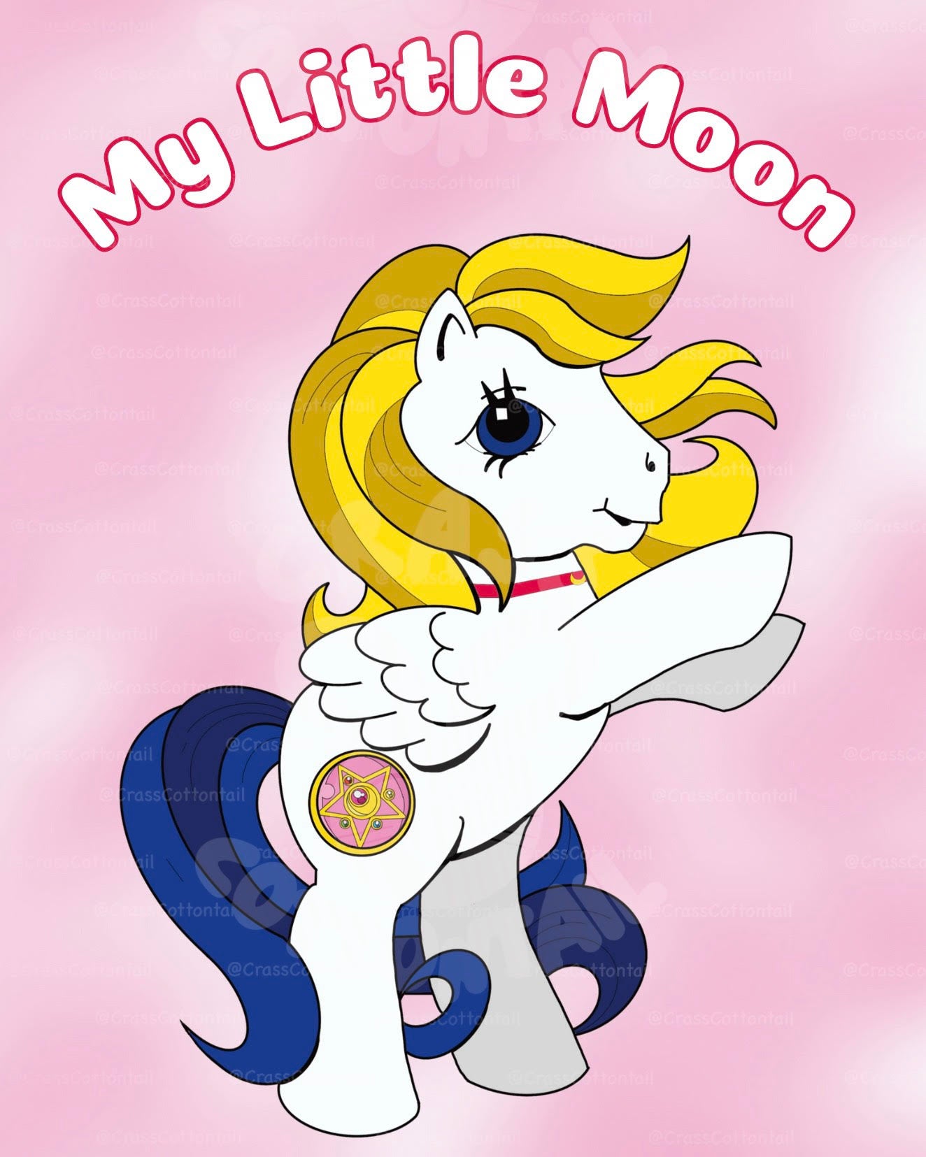 Magical Schoolgirl Super Pony Wall Art Prints 8.5x11