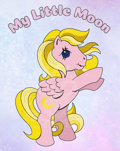 Magical Schoolgirl Super Pony Wall Art Prints 8.5x11