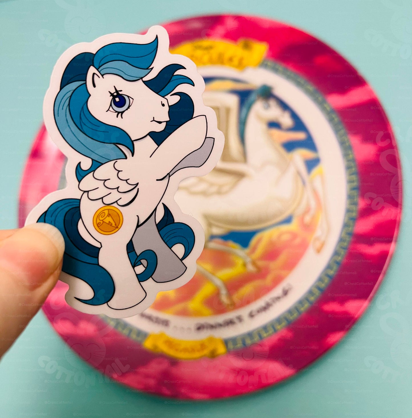 Pegasus 3"x2" Vinyl Sticker