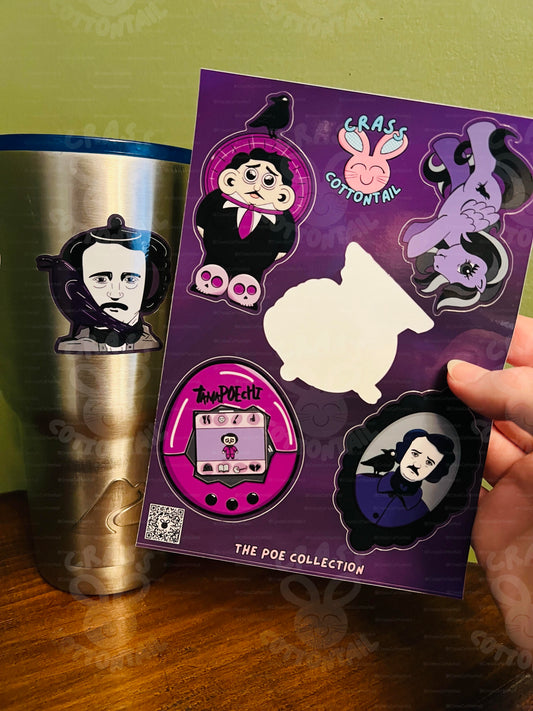 Edgar Allan Poe Sticker Sheet