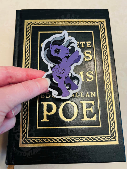 Edgar Allan Poe Pony Vinyl Sticker