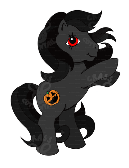 The Legend of Sleepy Hollow Headless Horseman Pony 3"x2" Vinyl Sticker