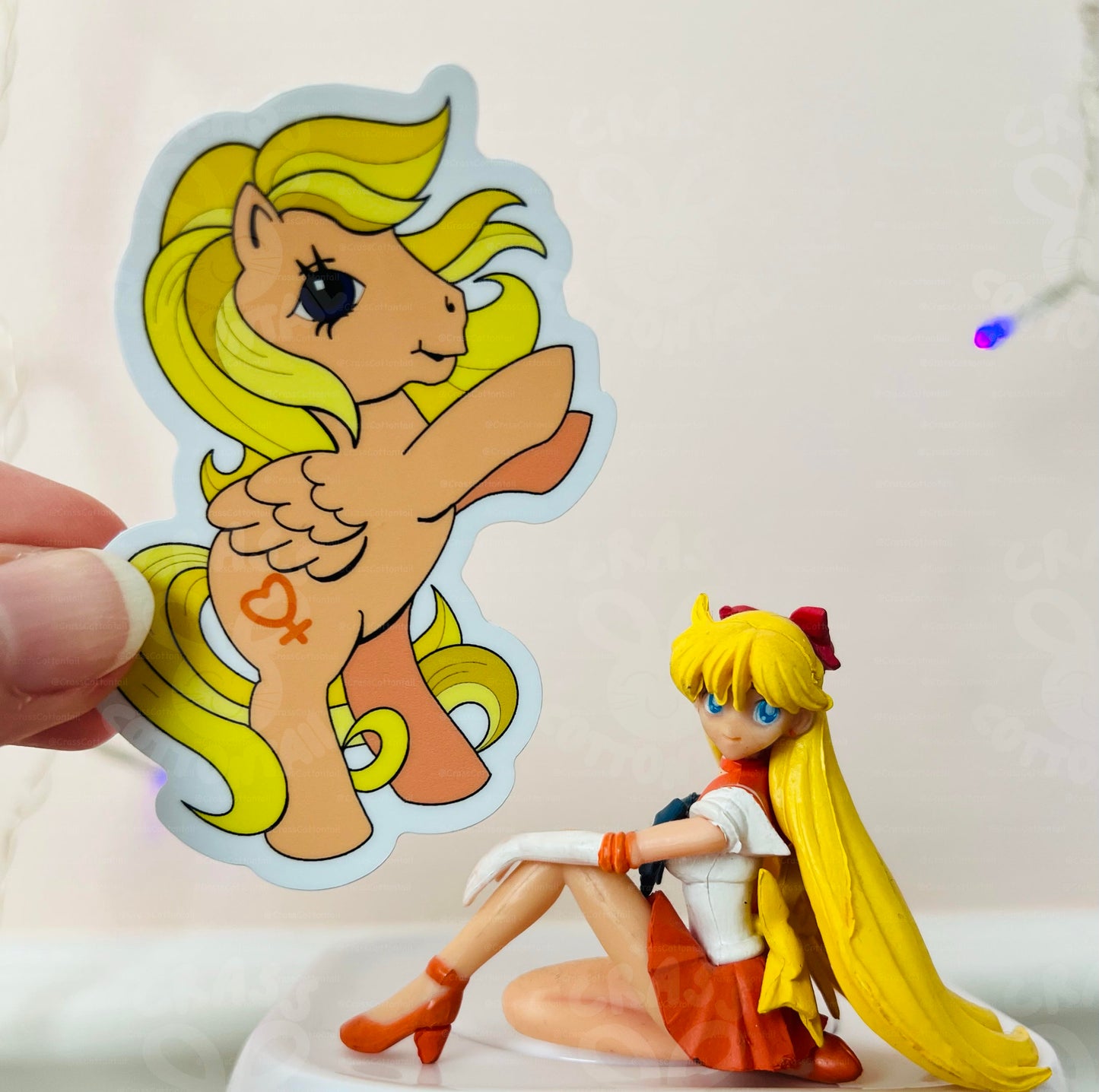 Anime Magical Schoolgirl Hero Pony Vinyl Stickers