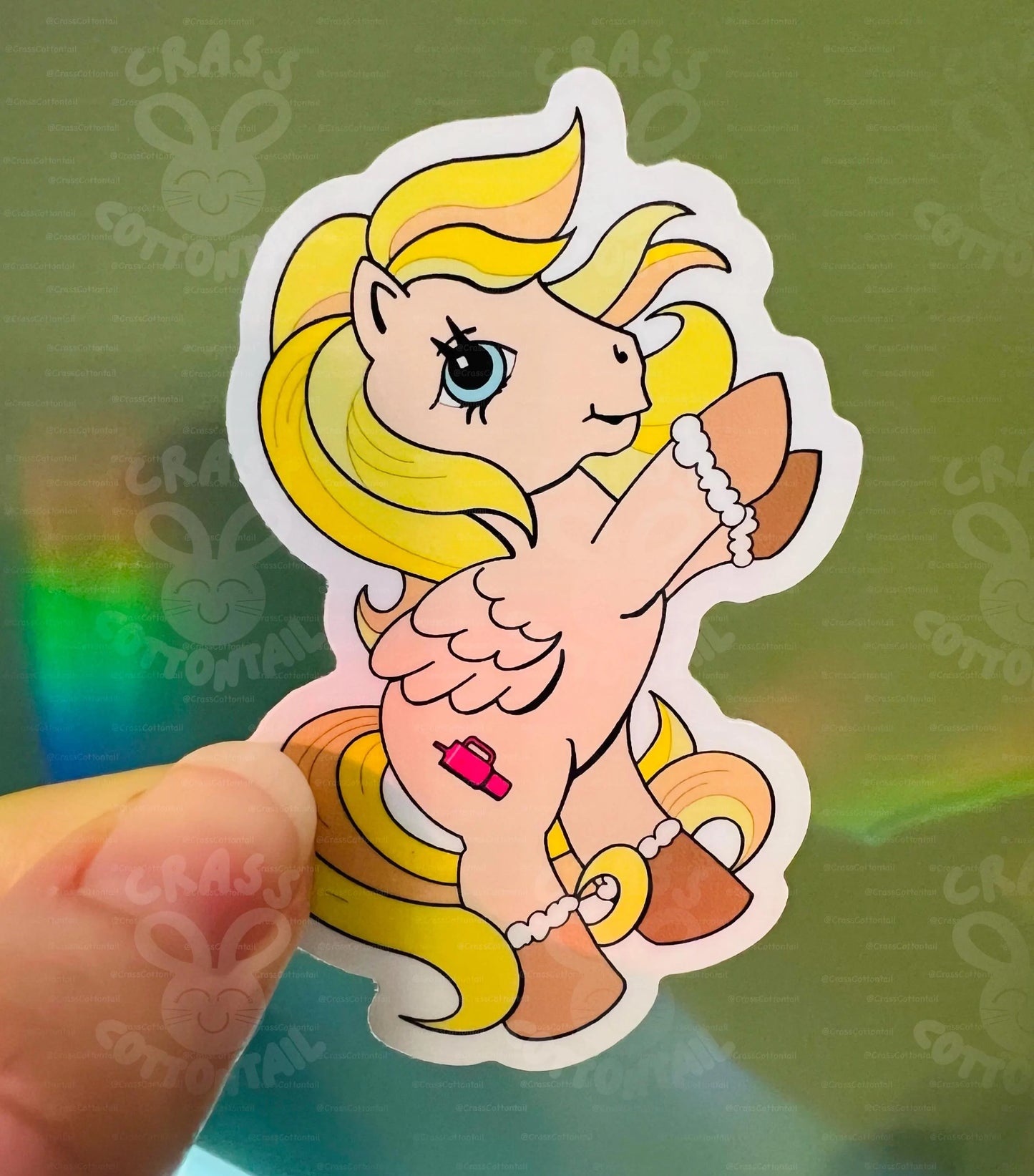 Basic Karen Pony 3"x2" Vinyl Sticker